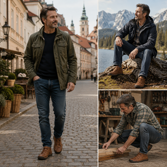 (🔥 50% kedvezmény – Ne hagyd ki!) Prémium borjúbőr cipők – Ortopéd cipők – 👞 Vízállóak és csúszásgátlóak (ívtámasz a könnyebb járásért)