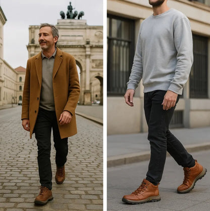 ⏰ Utolsó nap! 50%-os kedvezmény! 👞 Olasz valódi bőrből készült cipők 🐂 Kézzel varrva, puha és kényelmes ✅ Talpív-támasz; csökkenti a lábakra nehezedő nyomást, és egész napos kényelmet biztosít.