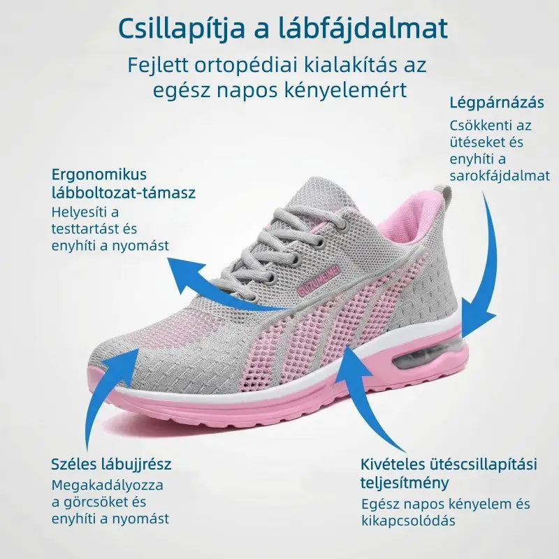 【⏰Ma 60% kedvezmény! Ne hagyja ki!】Ergonómikusan kialakított, ütéscsillapító ortopéd sétálócipők✅️Egészséges ortopéd cipők, kifejezetten európai nők számára tervezve.