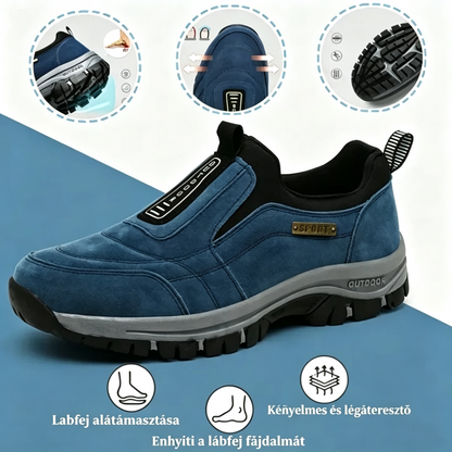 🔥 Mai ajánlat: 50% kedvezmény! 👞 Kiváló minőségű ortopédiai velúr cipők ✅ ✅ Lábboltozat-támasz: Egész napos kényelem